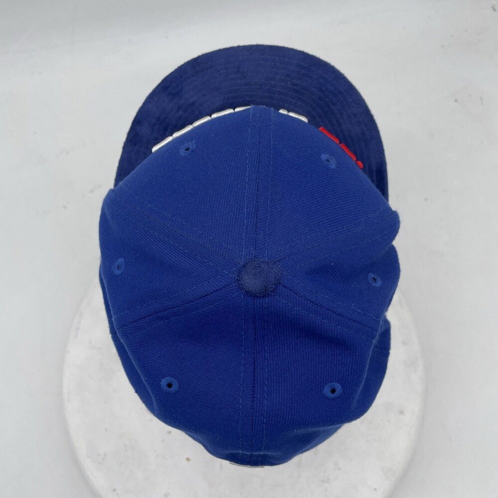LA Los Angeles Clippers NBA Fitted 7 1/8 Blue / Red Cap RARE Suede Brim - Picture 6 of 10